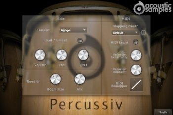 Acousticsamples Percussiv 鼓組 打擊樂器音色 音樂軟體(下載版)