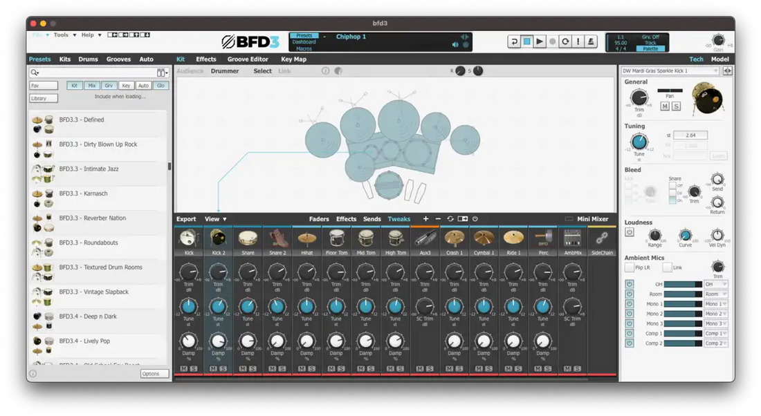 BFD Drums：旗艦級鼓樂軟體和打擊樂虛擬樂器的領導者
