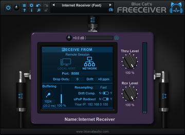 Blue Cat Audio 釋出 Freeceiver 即時遠端收聽另台電腦的 Audio / MIDI 訊號