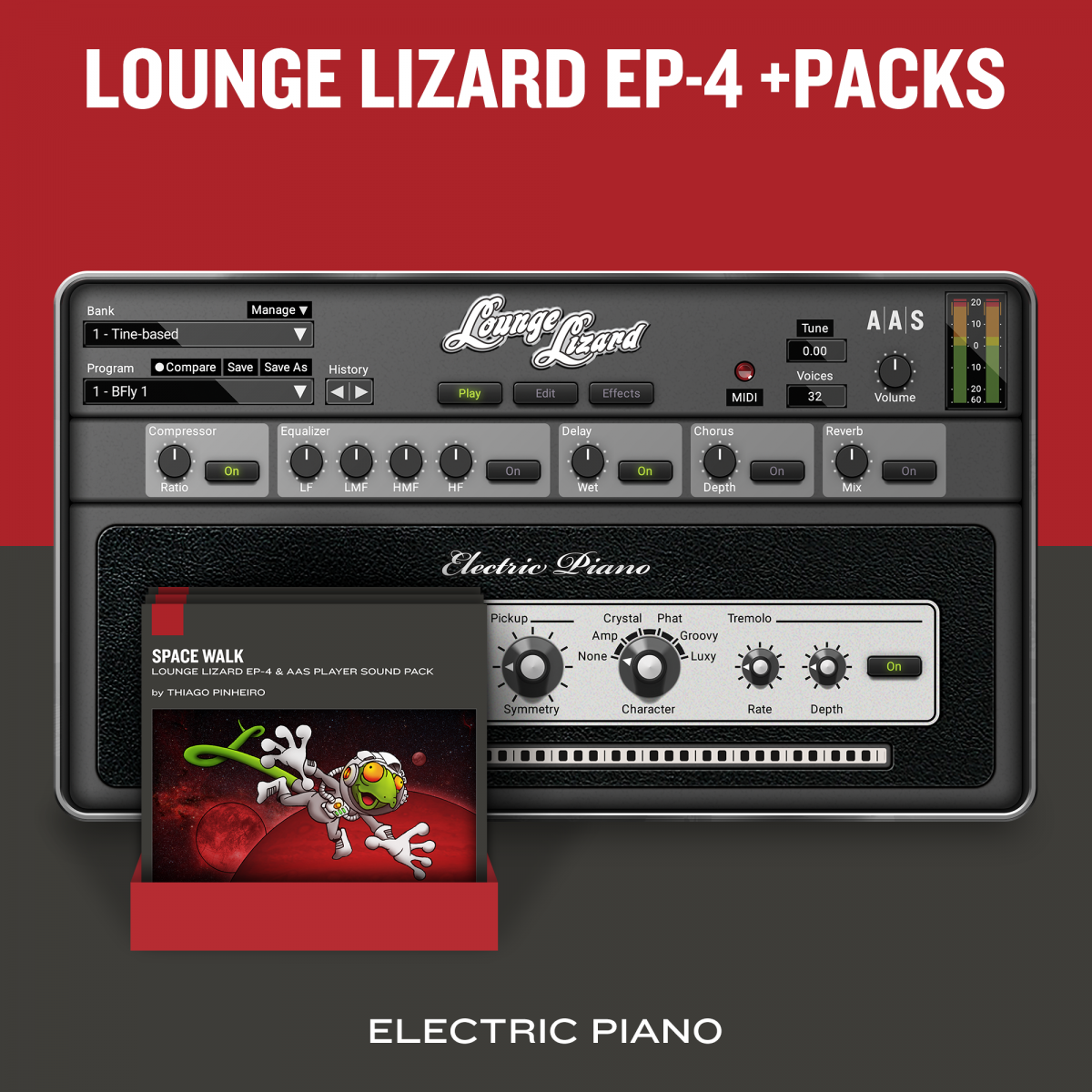 Applied Acoustics Systems Lounge Lizard EP-4 and Packs